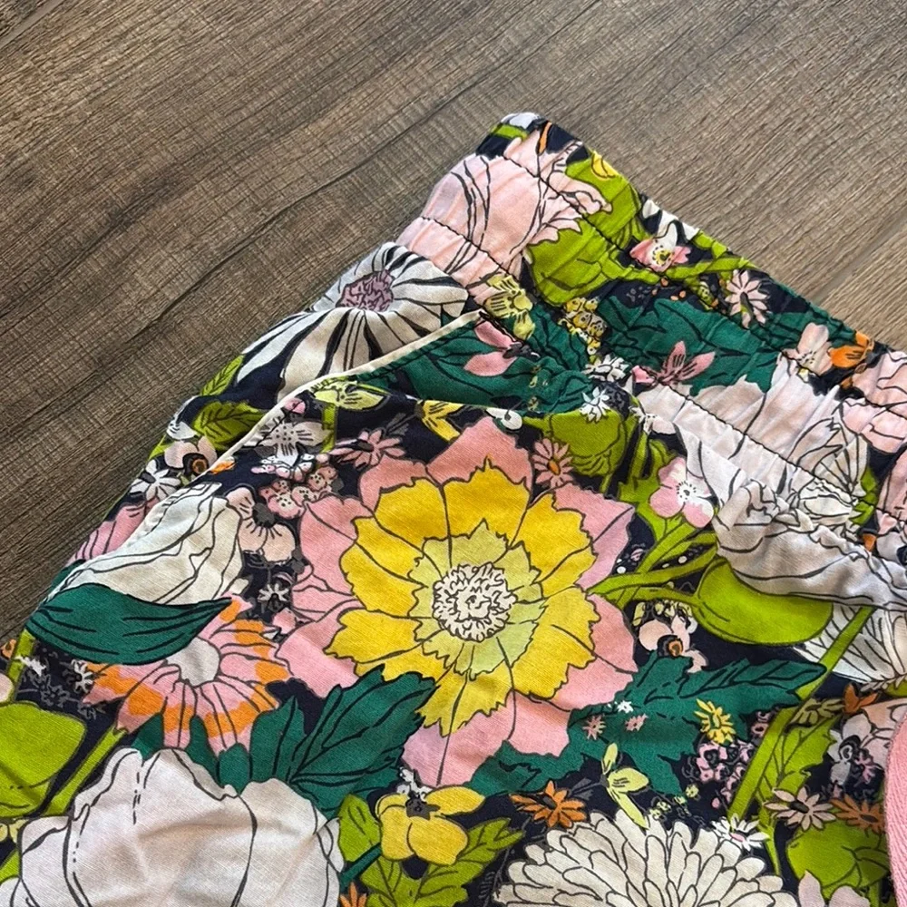 Vera Bradley 100% Cotton Short Womens XS Floral Drawstring Elastic Waist Lounge‎